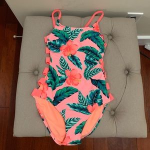 Xhiliriation one piece monokini floral print - NWT